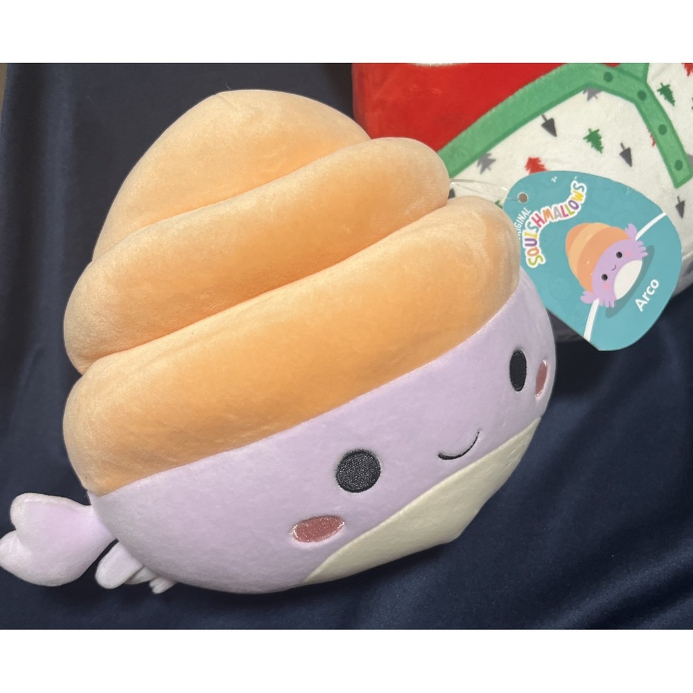 Lot of 2 Squishmallows Kellytoy 5" Arco (NWT) & 8" Lexi the Fox in Pajamas - Picture 2 of 13